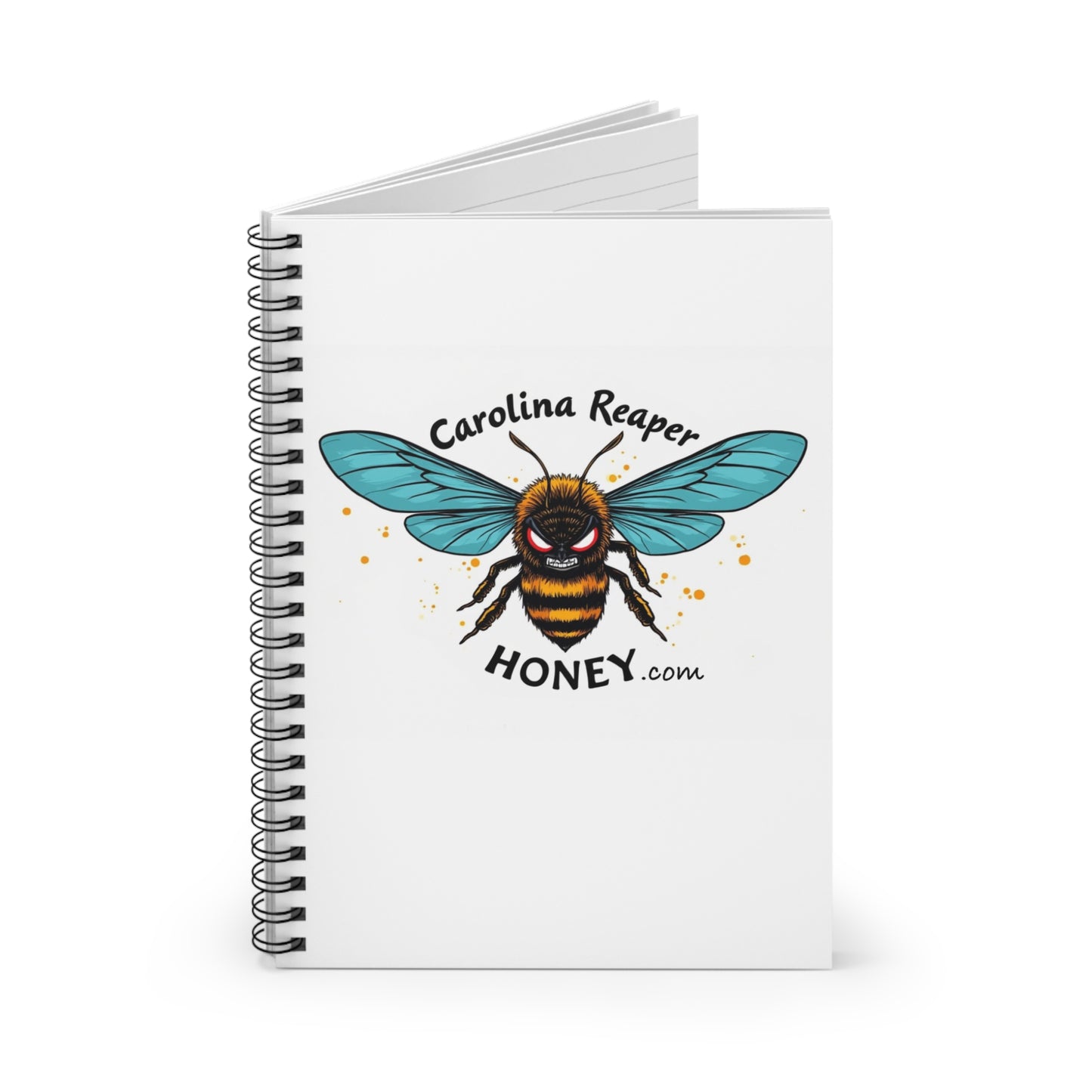 Spiral Notebook - Ruled Line, Carolina Reaper Honey