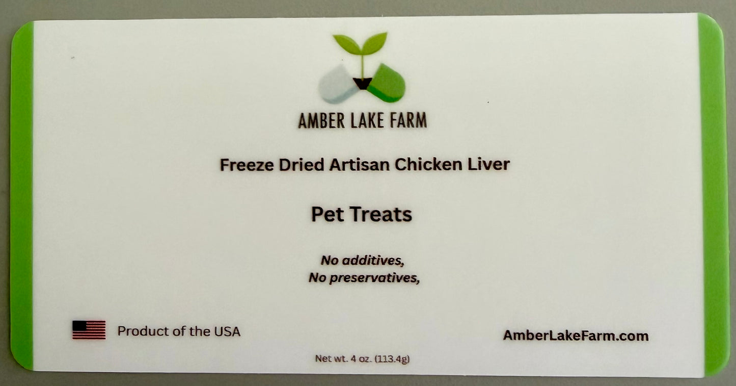 Pets - Free-Range Chicken Liver Treat