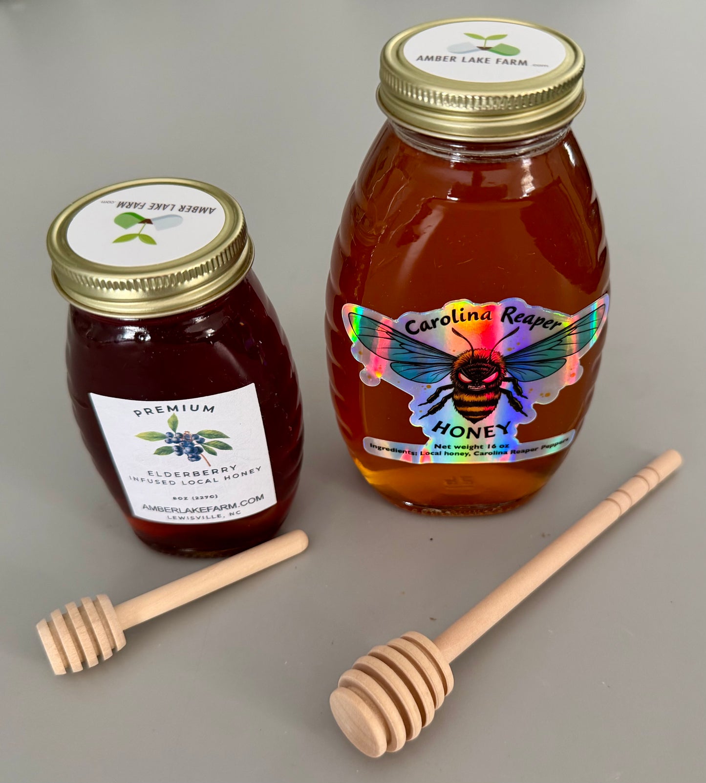 Honey - Wooden Dipper Sticks