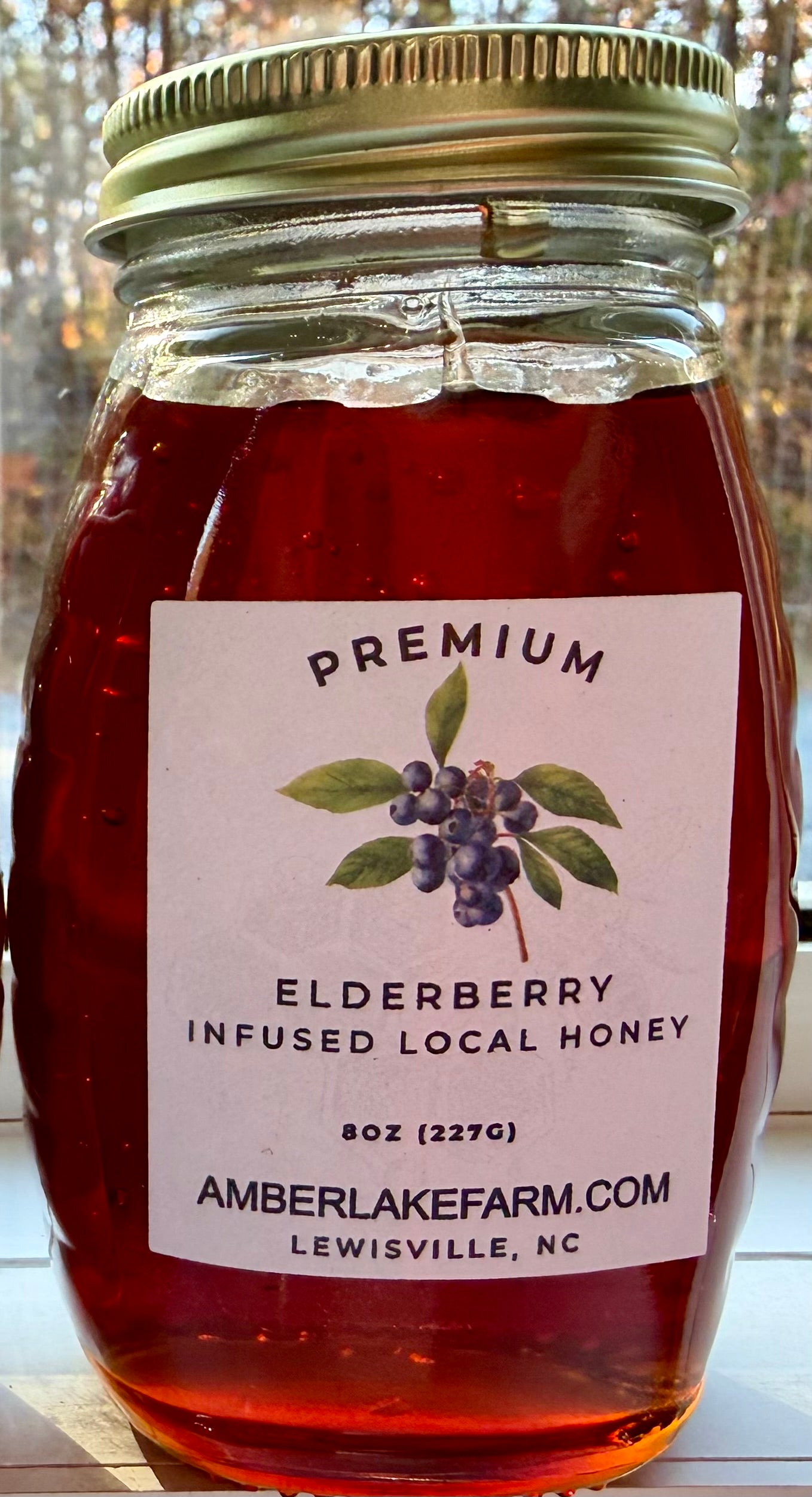 Honey, Local, Elderberry Infused