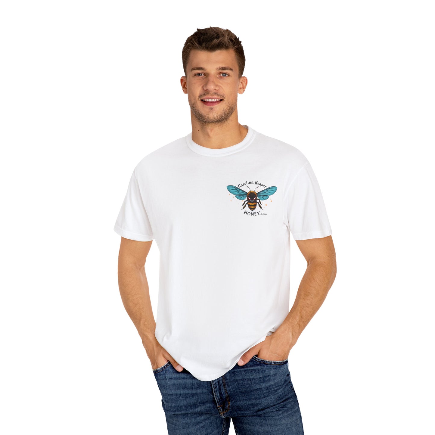 Merch - Carolina Reaper Honey T-shirt with pocket logo