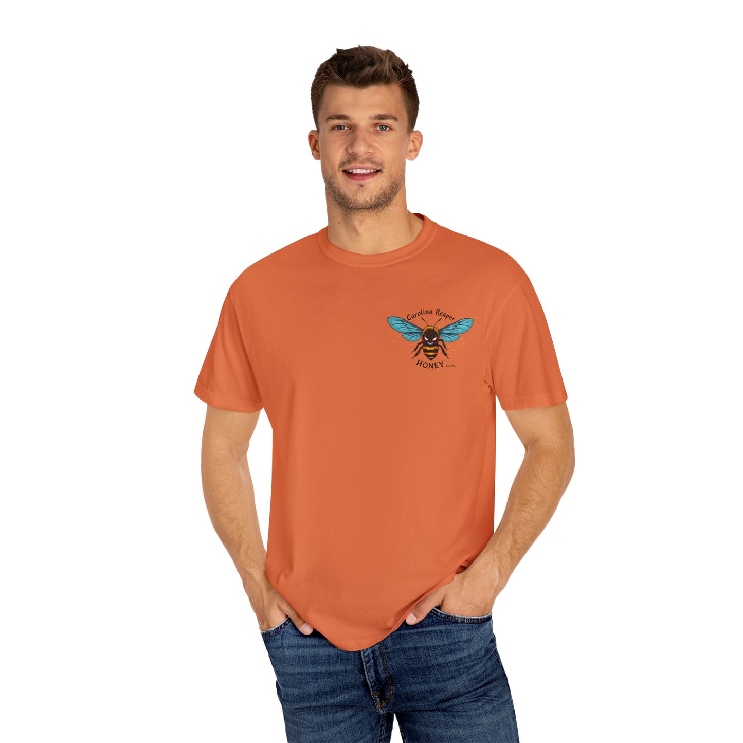 Merch - Carolina Reaper Honey T-shirt with pocket logo