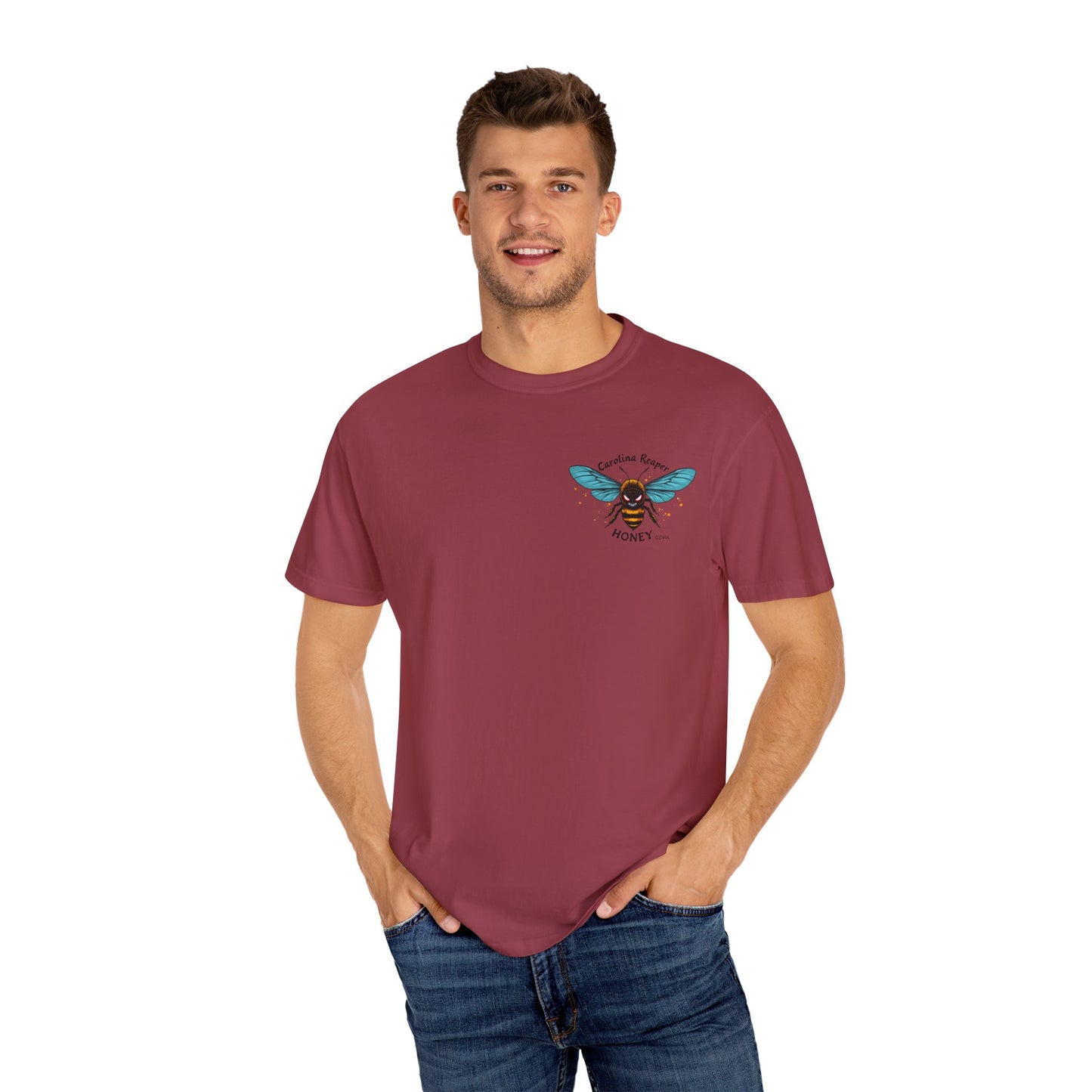 Merch - Carolina Reaper Honey T-shirt with pocket logo