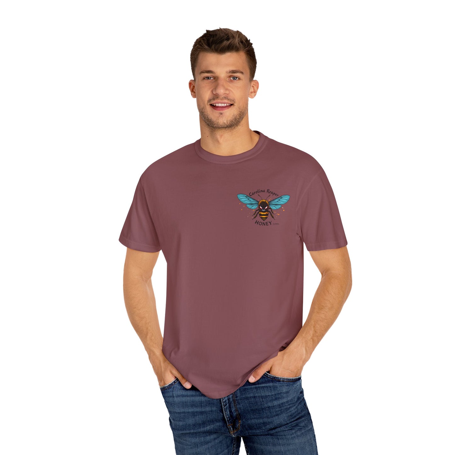 Merch - Carolina Reaper Honey T-shirt with pocket logo