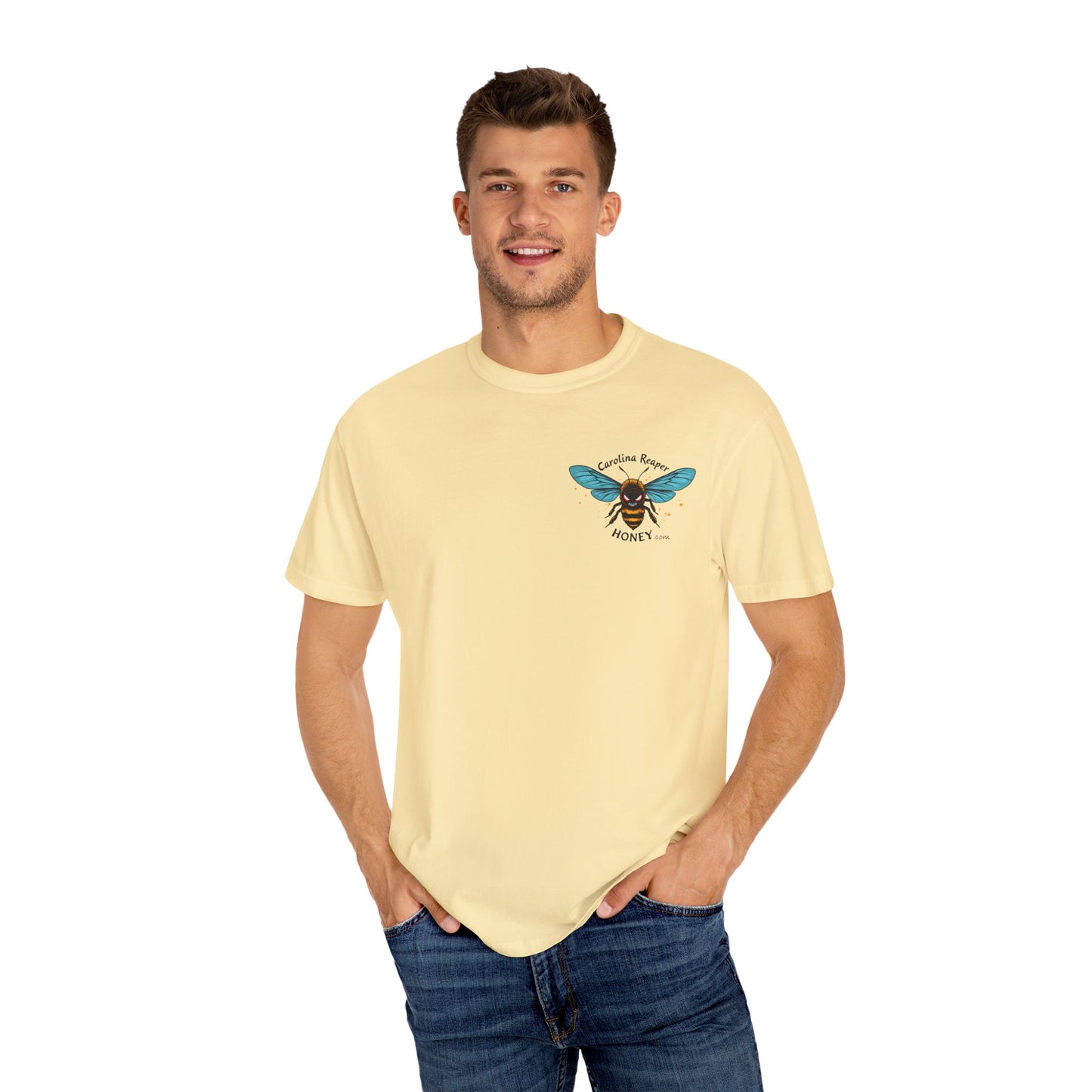 Merch - Carolina Reaper Honey T-shirt with pocket logo