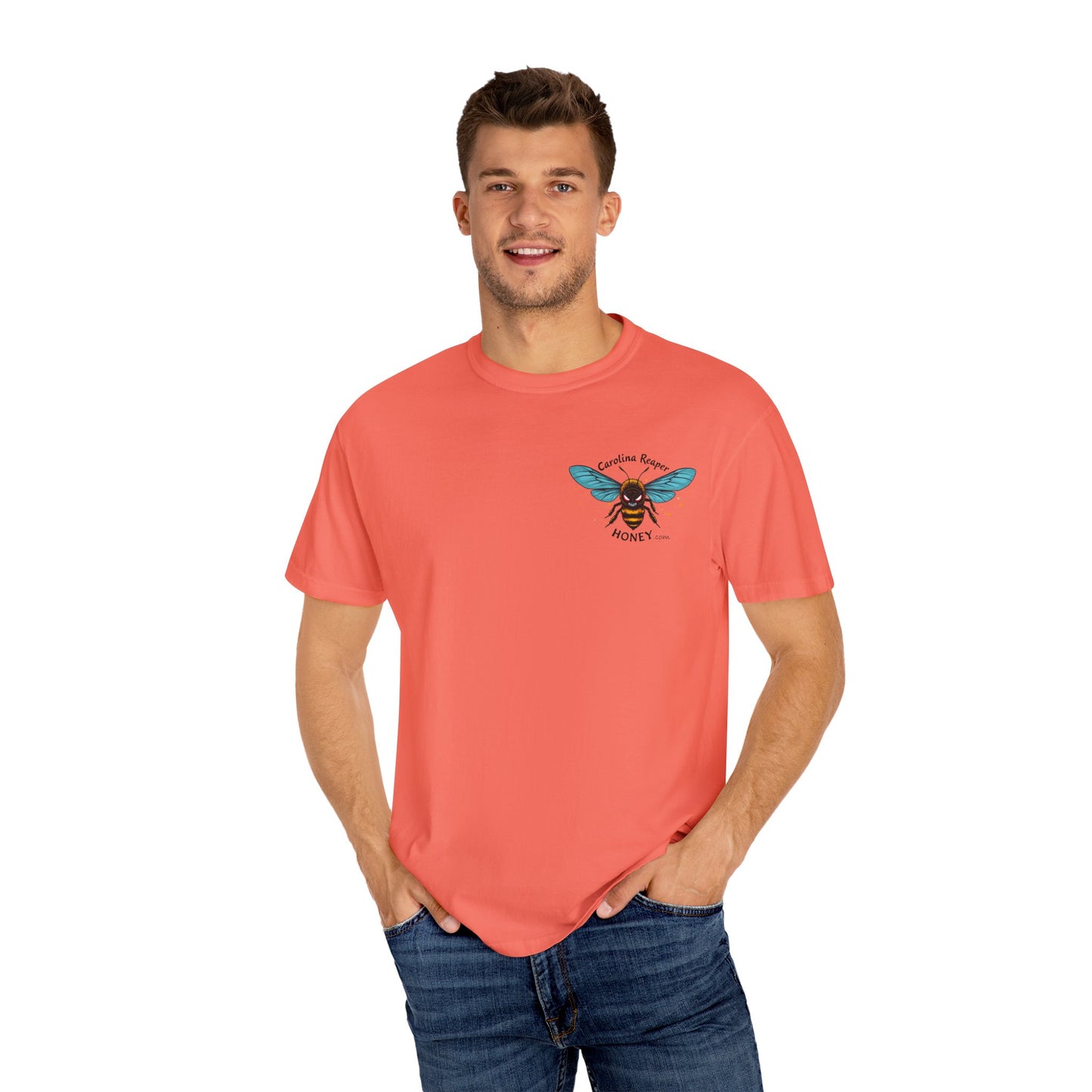 Merch - Carolina Reaper Honey T-shirt with pocket logo