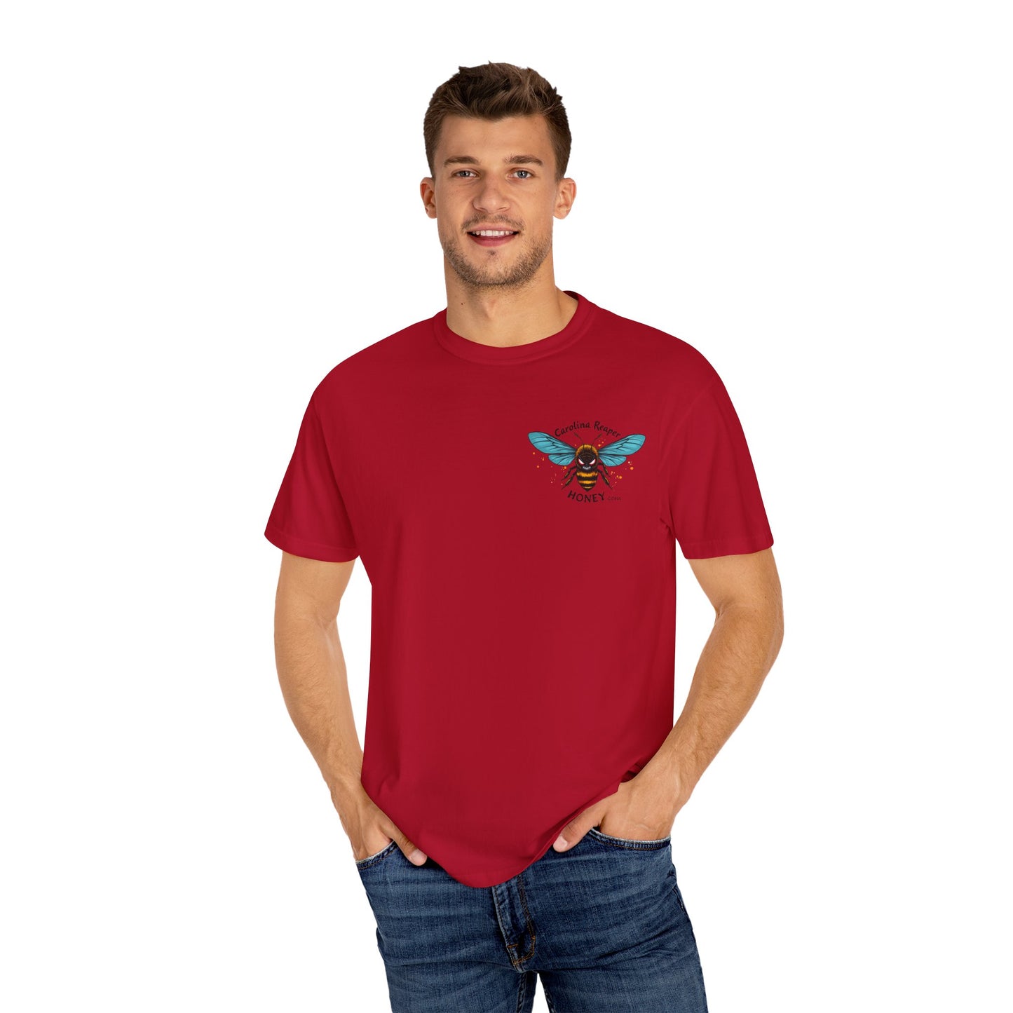 Merch - Carolina Reaper Honey T-shirt with pocket logo