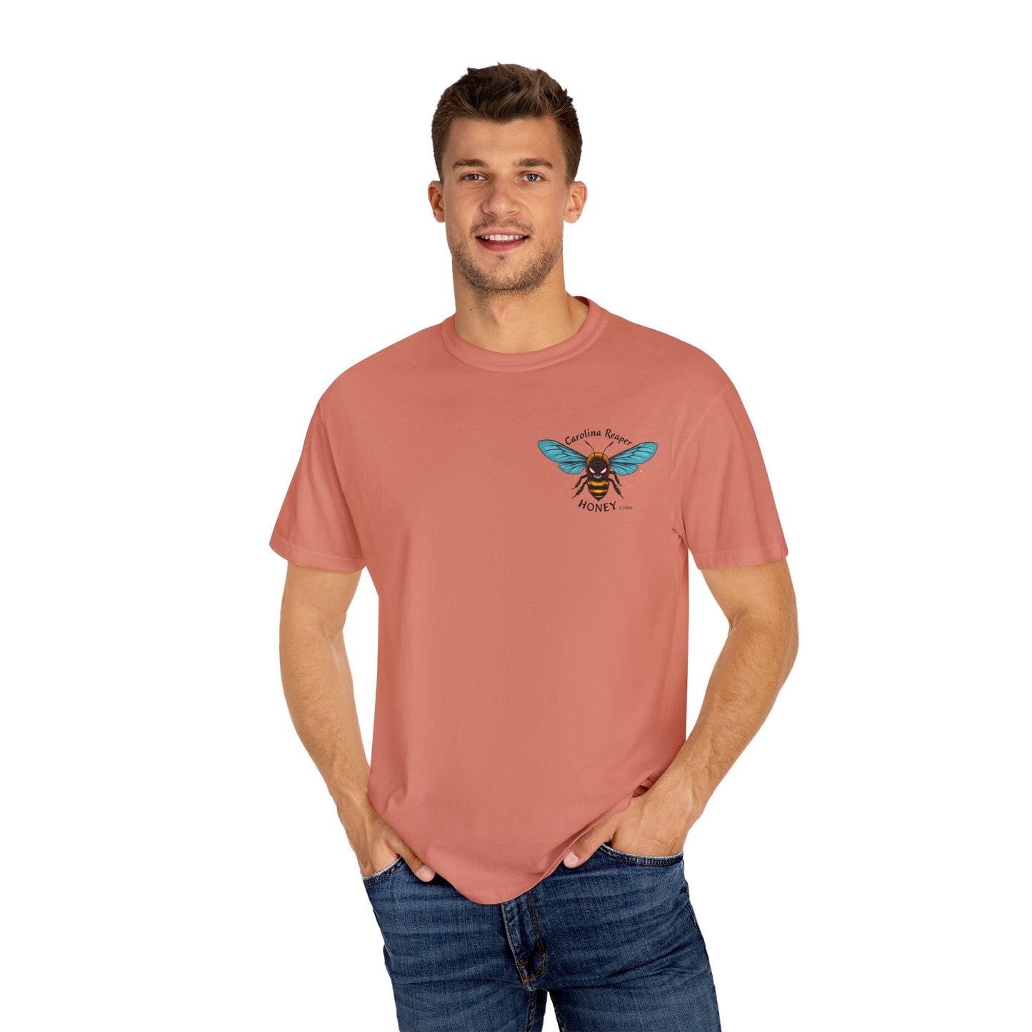 Merch - Carolina Reaper Honey T-shirt with pocket logo