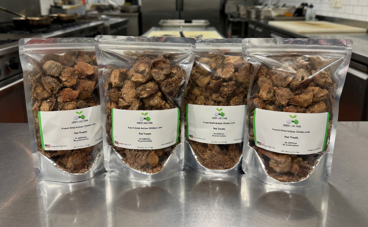 Pet Treat - Free-Range Chicken Liver Treat for Dogs - 4 oz
