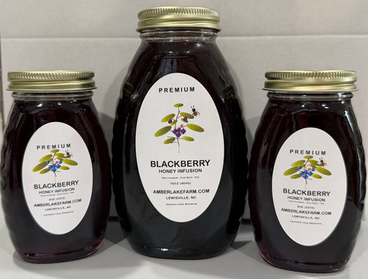 Batch 2 - August 7   Honey - Blackberry Infused Local Honey | Amber Lake Farm