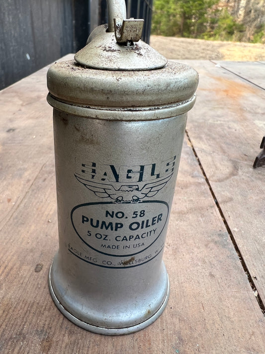 Vintage Eagle Pump Oil Can, 5 oz.